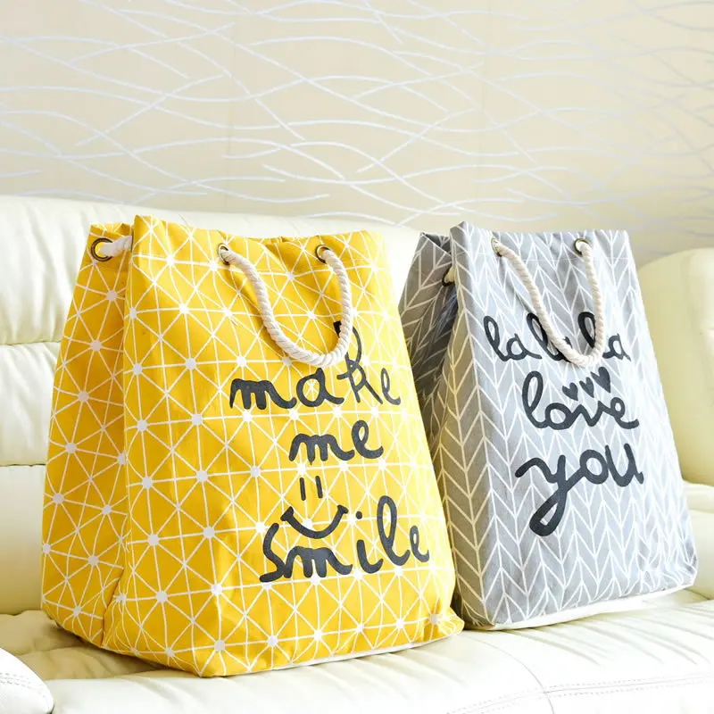 Портативная Дорожная сумка из хлопка и льна водонепроницаемая хозяйственная для