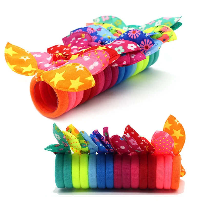 Резинка для волос эластичная ярких цветов 20/100 шт.