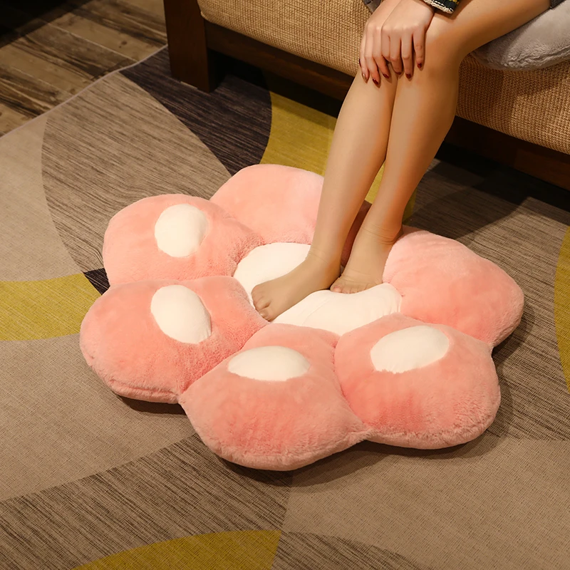 

70/80cm New Heart Paw Plush Toy Fully Stuffed Cushion Plush Seat Pillow Animals Doll Home Sofa Decor Birthday Gift for Children