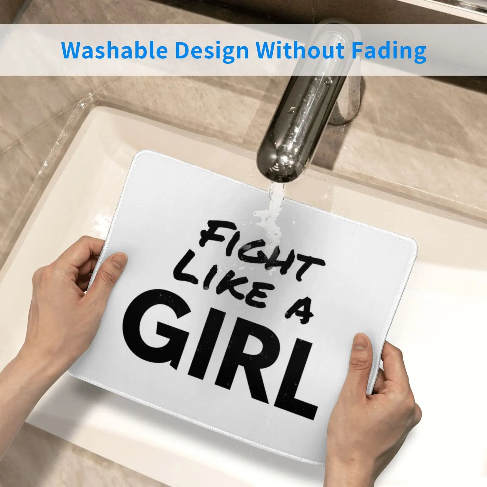 

Mouse Pad DIY Print Liberal Woman Fearless She Persisted Feminism Feminist