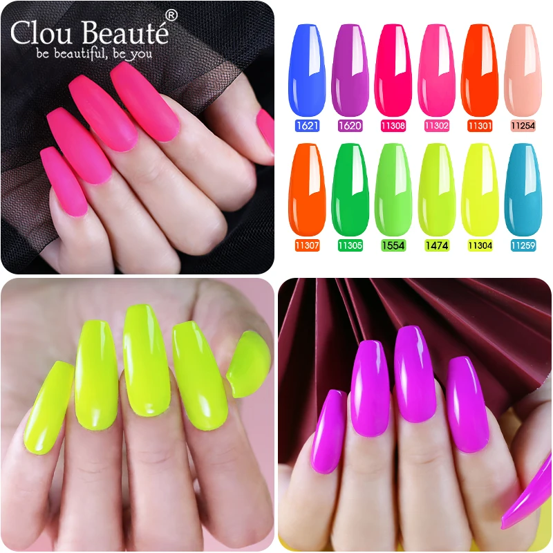 Clou Beaute Гель-лак для ногтей Летний стиль полупостоянство 15 мл верхнее покрытие