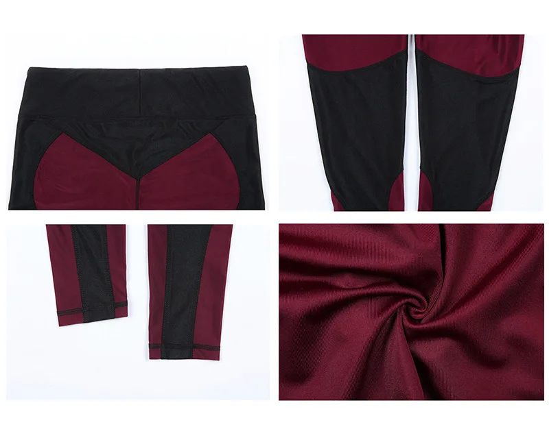 

hot style High elasticity Fitness woman pants new patchwork comfortable empire ankle-length female leggings