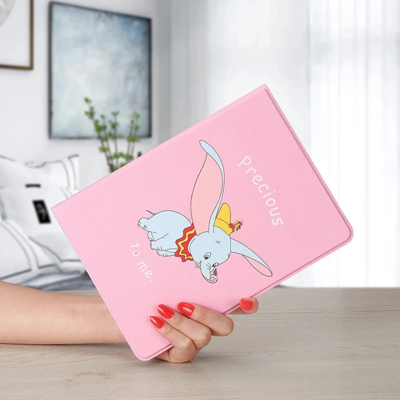 Розовый Мягкий силиконовый чехол из искусственной кожи с рисунком для ipad 9,7 A1822 A1893, умный чехол, складной чехол для ipad air 1 2 - Цвет: Розовый