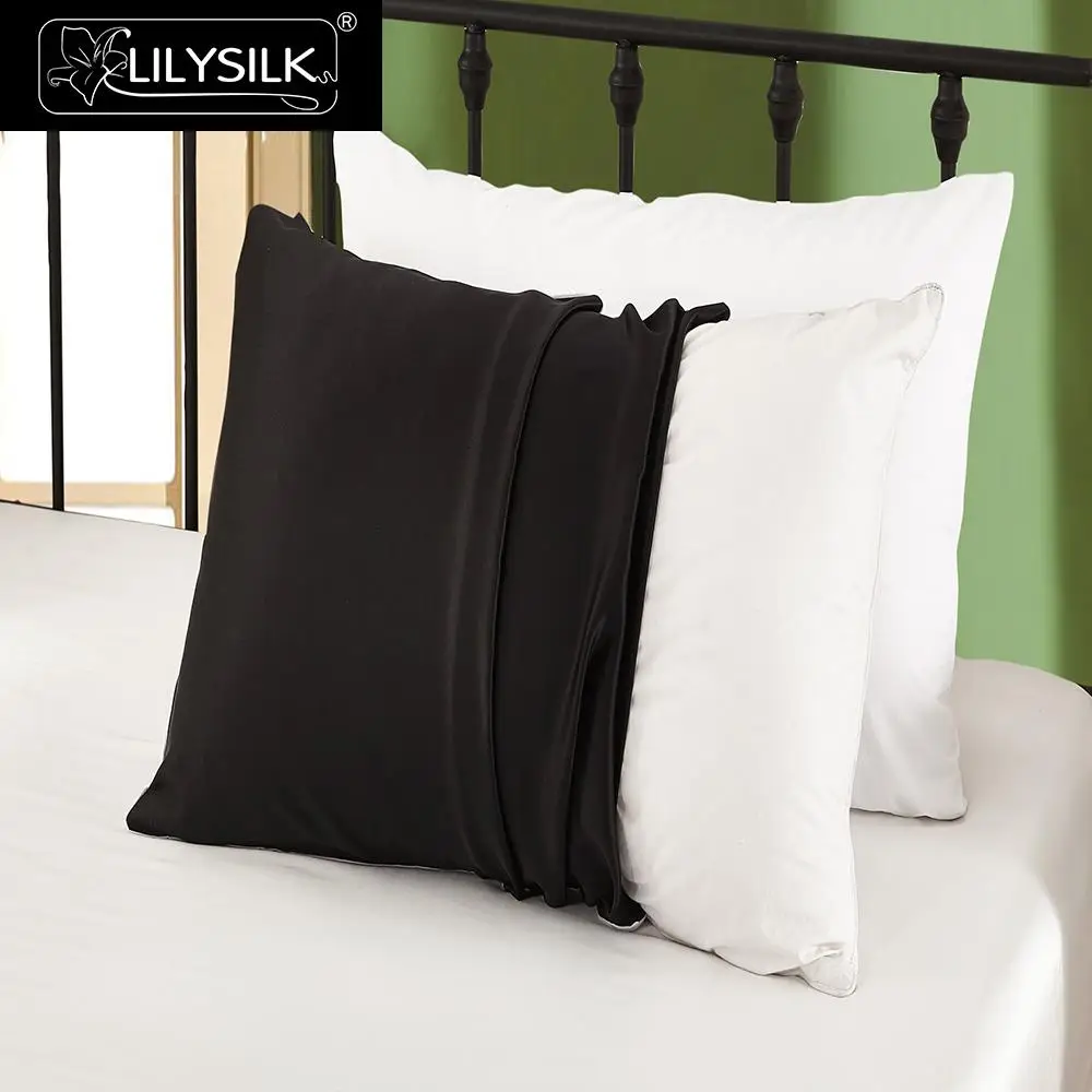 LilySilk наволочка 100 чистый шелк тутового шелкопряда для волос с хлопковой изнанкой