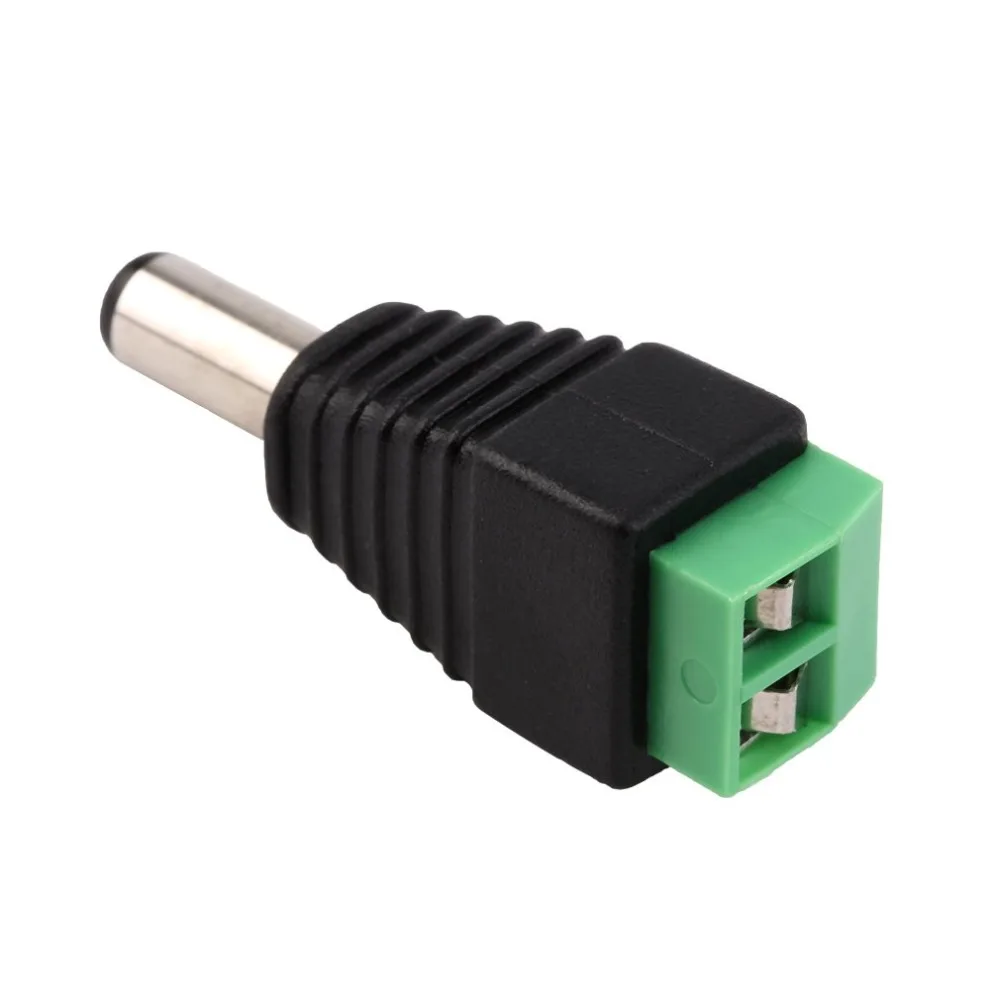 

Mini Portable DC 12V Plug Cable Adapter Connector Male For 5050 3528 LED Connector Strip Light Power Supply