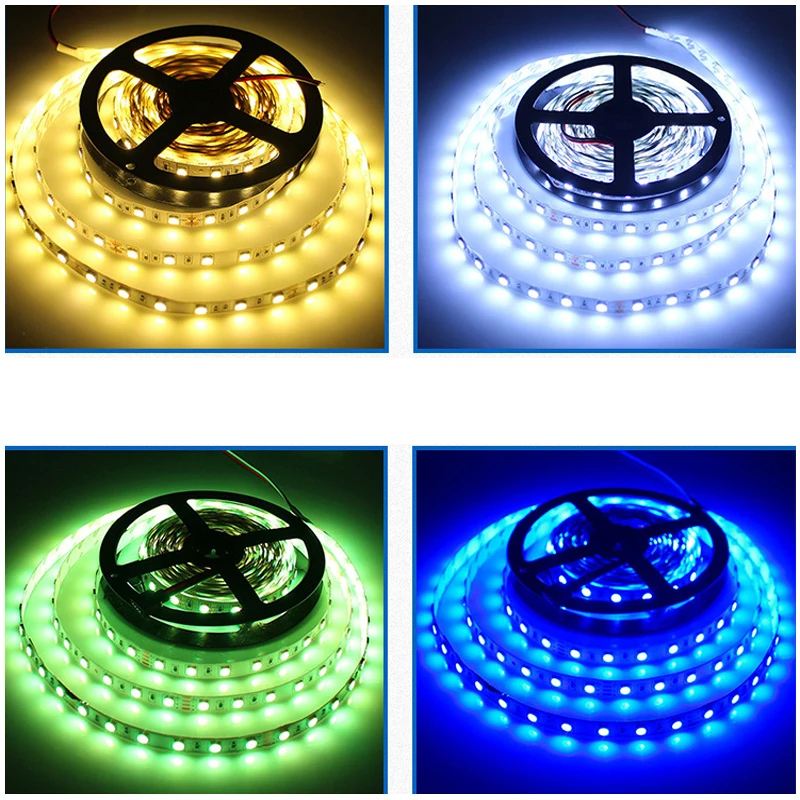 

5mLED Lamp With Light Bar Epoxy Waterproof 5050RGB Colorful Marquee With Set 44 Key Remote Control For Lighting Decoration