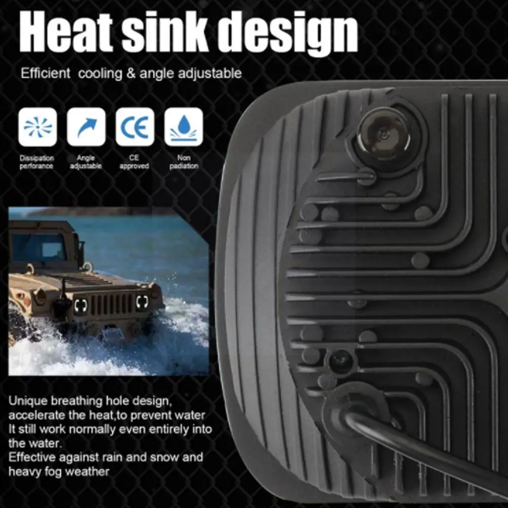 

1PCS car 7X6 LED headlights IP67 waterproof to avoid suitable glare, headlights For Wrangler Q6D7