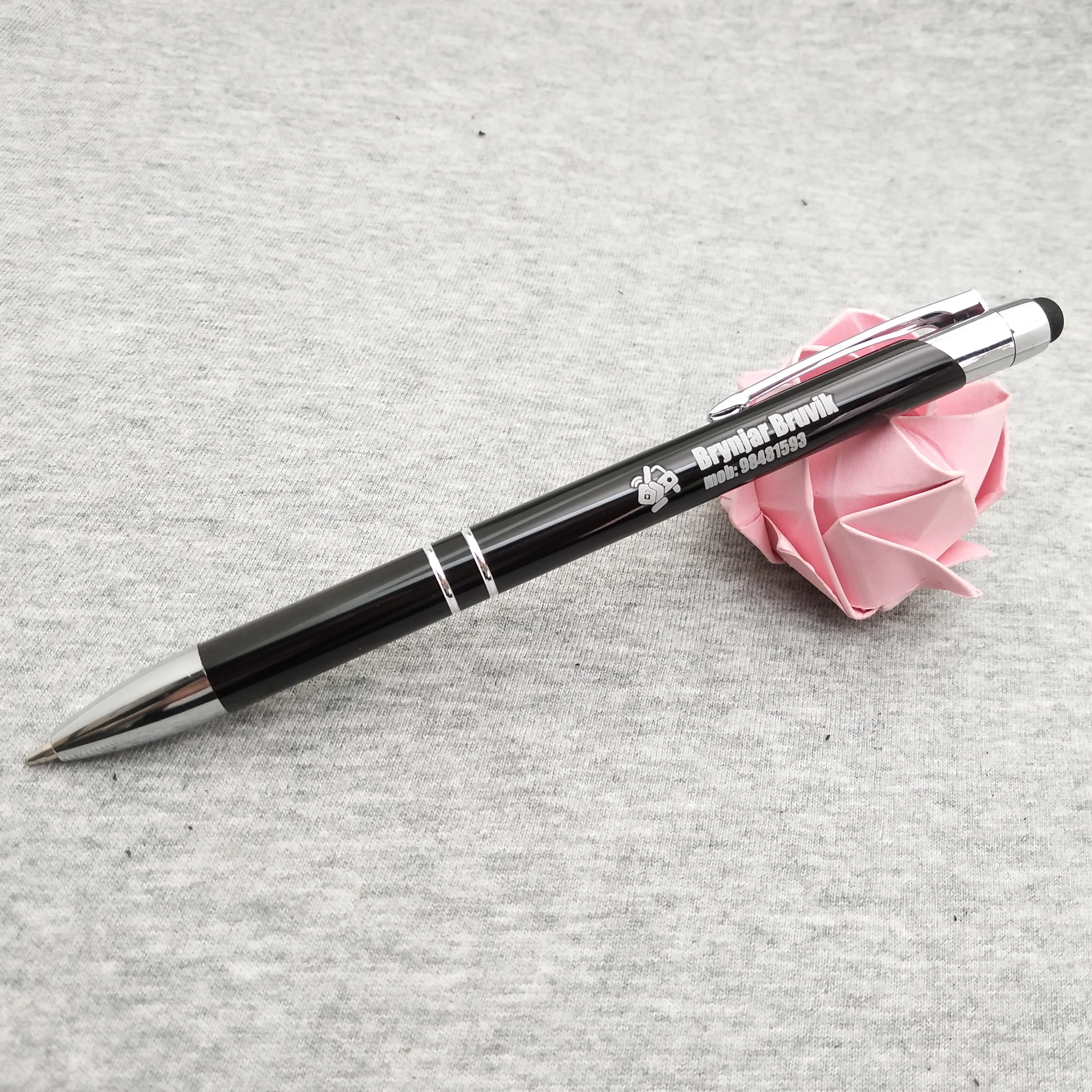 1pc smartphone screen touch pen free personalized stylus with my own name 10colors to choose best birthday gift | Канцтовары для