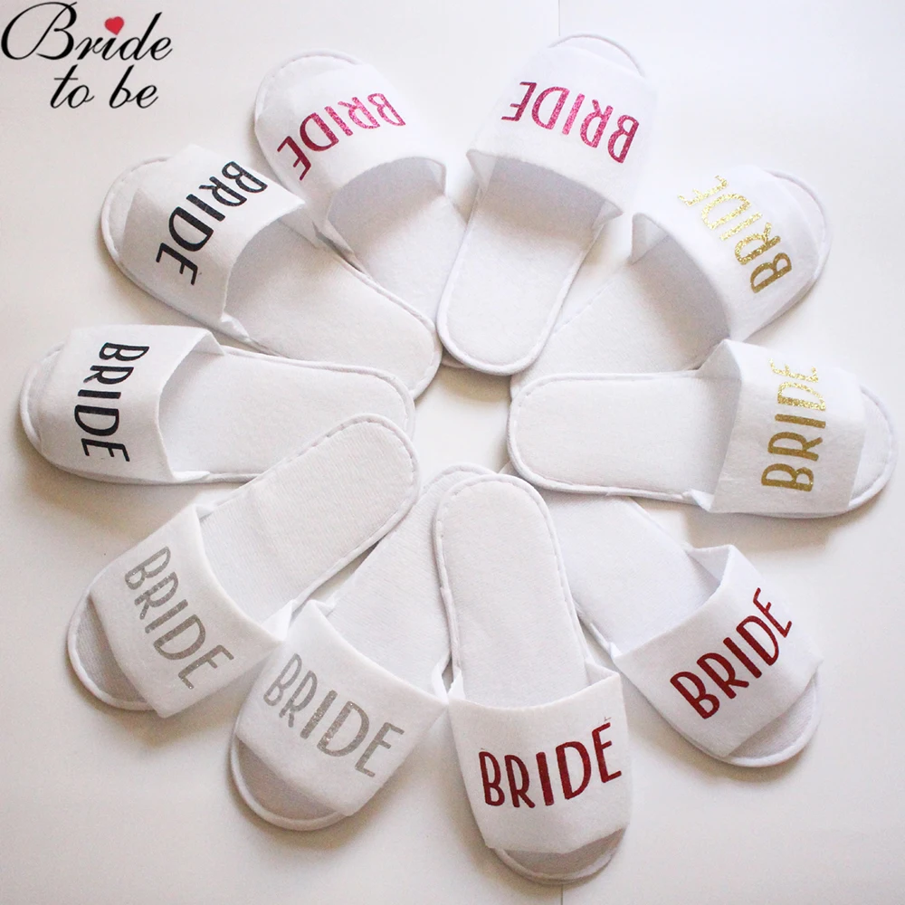 Тапочки Свадебные одноразовые для подружки невесты 1 пара | Дом и сад