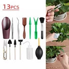 13 шт. миниатюрные Садовые принадлежности для пересадки, миниатюрный ручной инструмент для посадки, Мини садовые ручные инструменты, бутылка-распылитель для суккулентов SD