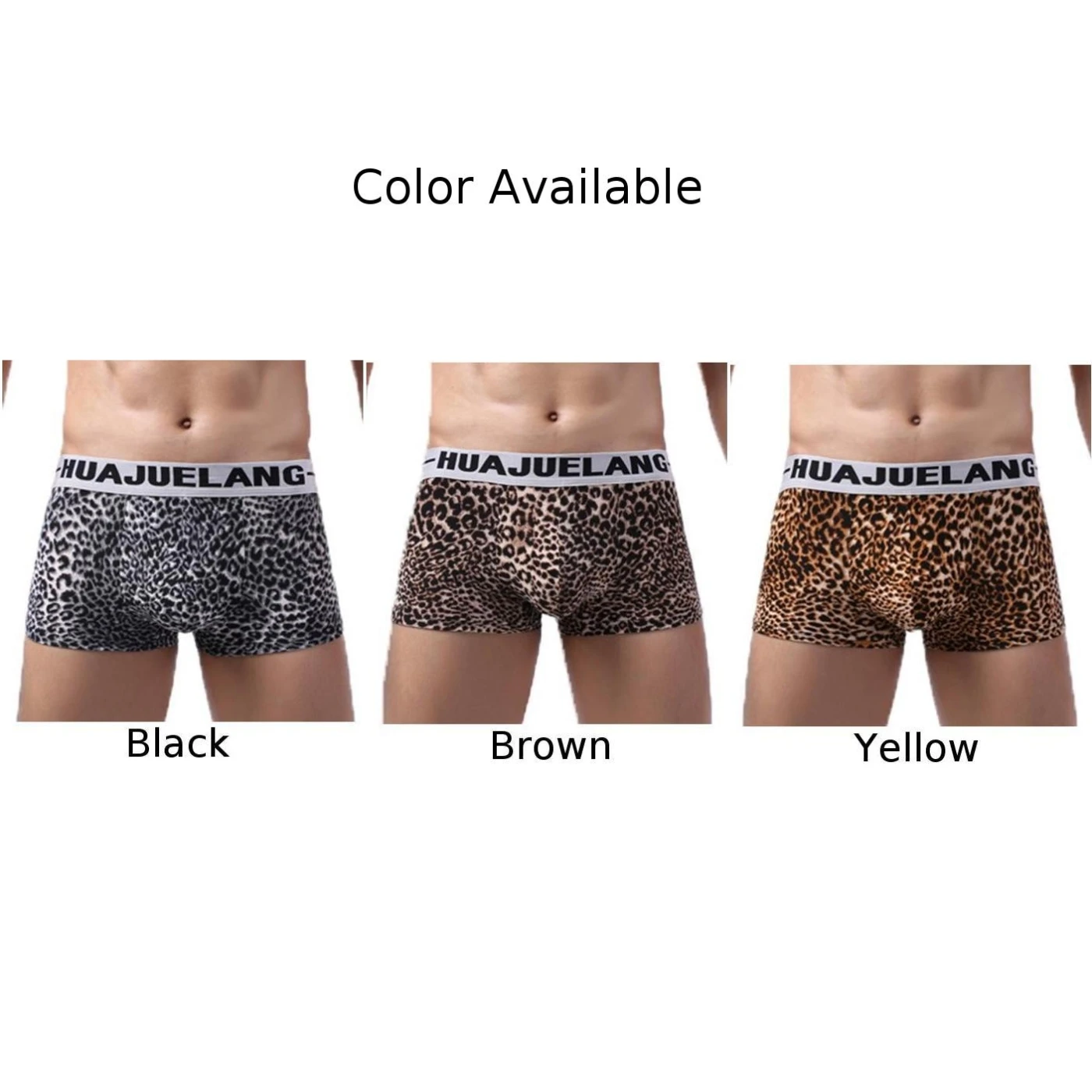 

Leopard Boxer Shorts Men Underwear Bulge Penis Pouch Underpant Elasticity Boxershort Male Wild Style Panties Low Rise Trunks A30