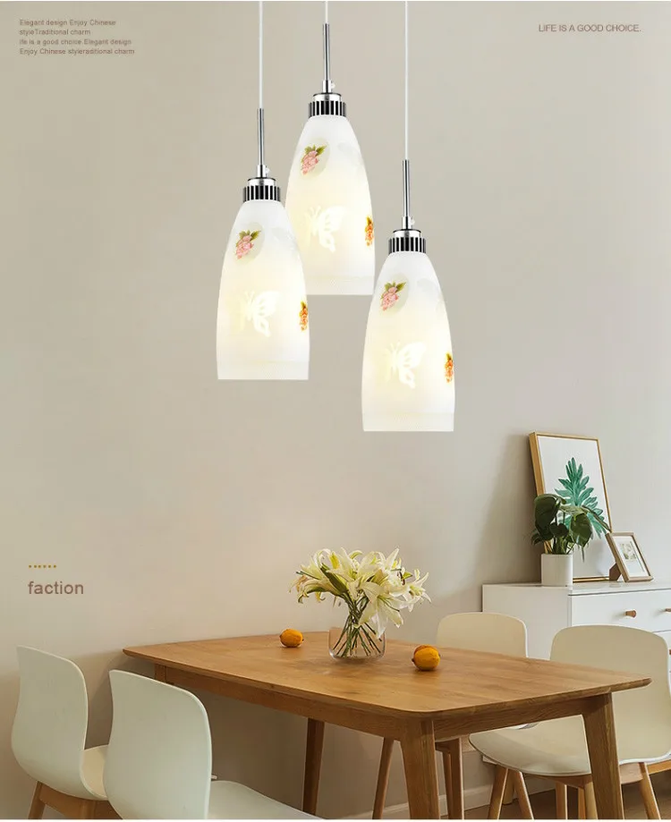 

Люстра с лампой для столовой, современная простая небольшая креативная индивидуальная настольная лампа для столовой, бара