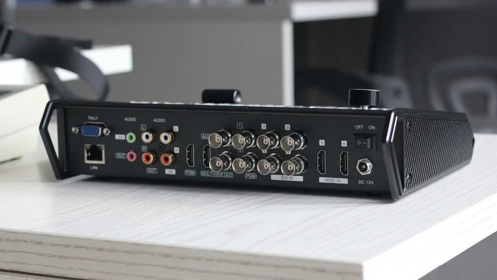 Avmatrix VS0601 мини 6-канальный SDI/HDMI мульти-формат видео коммутатор с центральным ремешком в виде буквы т, авто, переходов и протрите эффекты