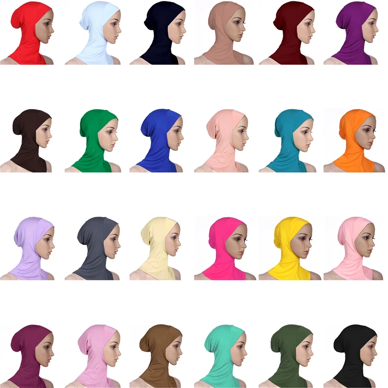 

Muslim Underscarf Women Veil Hijab Head Scarves Muslim Women Scarf Turbans Head For Women Women's Hijabs Hijab Caps Hat Islamic