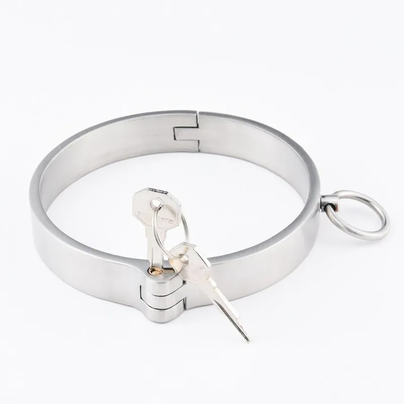 Ошейник с замком из нержавеющей стали для БДСМ связывания|Игры взрослых| |