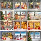 5D DIY алмазная живопись, полная картина, рождественские окна, Алмазная мозаика, вышивка, внутренние картины, искусство, картина Декор для дома ручной работы
