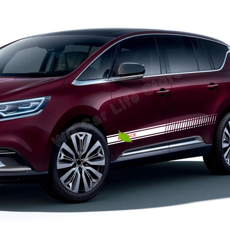 

2 шт., Длинные полосатые Стикеры для Renault Espace