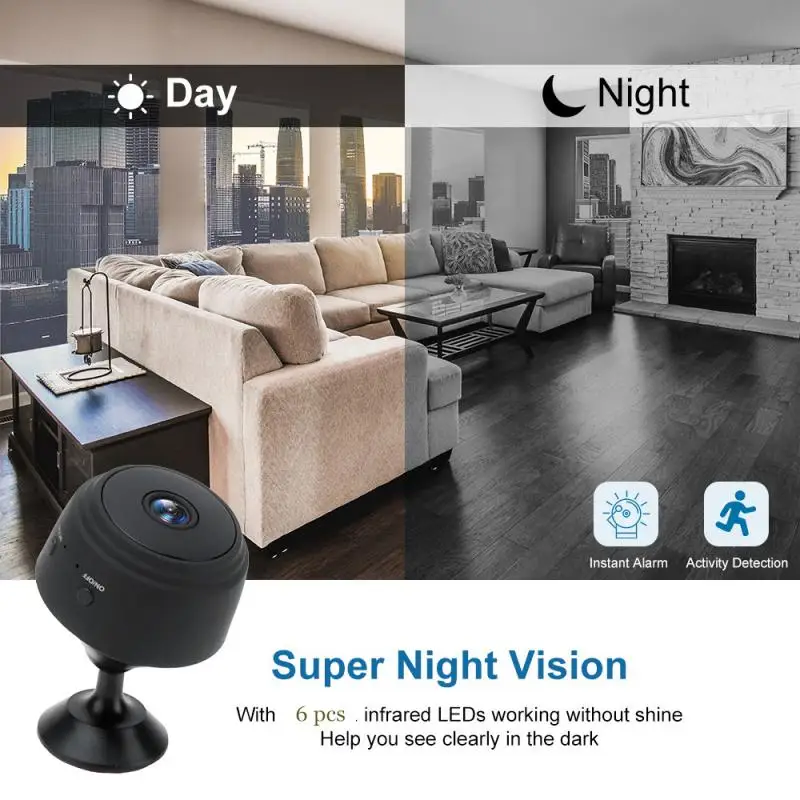 

A9 2 million pixel wireless surveillance mini camera Full HD Brings You A Different Experience remote view can be accessed