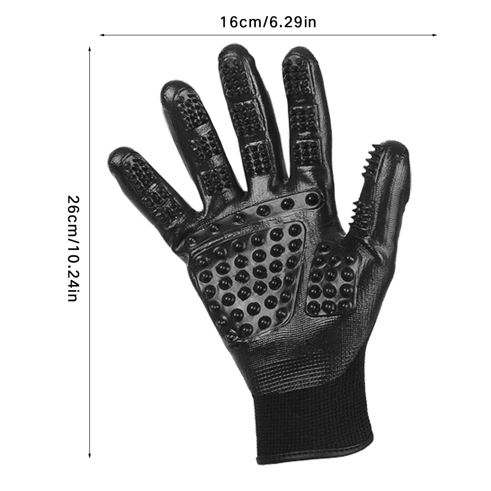 

1 Pair Pet Glove Cat Grooming Glove Cat Hair Deshedding Brush Gloves Dog Comb For Cats Bath Clean Massage Hair Remover Brush