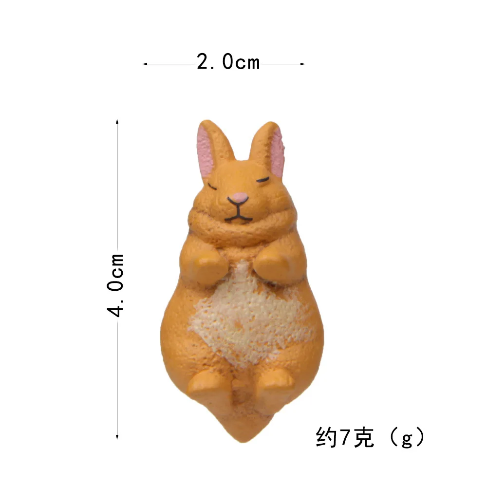 

Animal Kawaii Lying Sleep Corgi Dog Cat Rabbit Figurines Cute Model Fairy Garden Moss Miniature Toys Home Decoration Accessories
