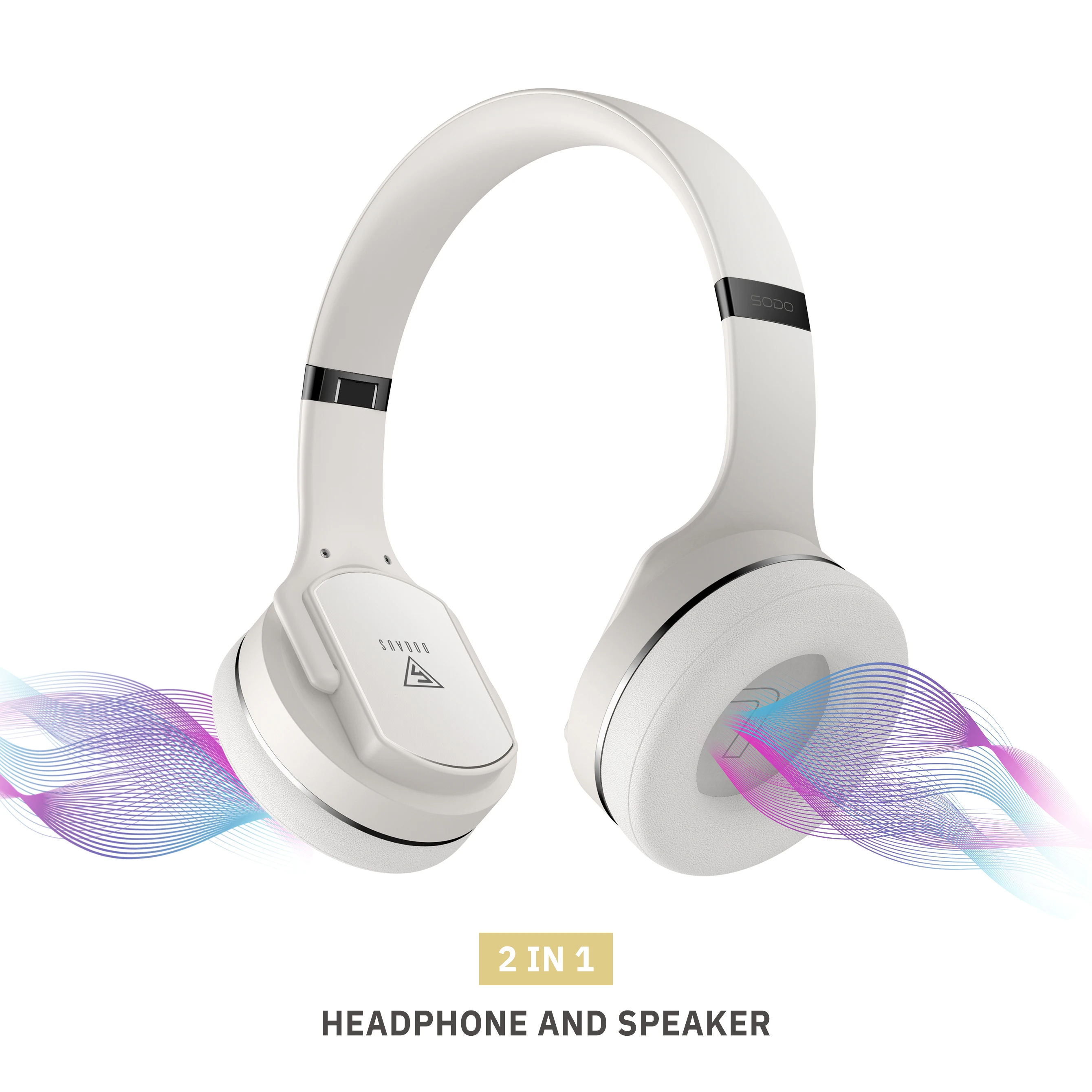 2 в 1 Twist-out Bluetooth-compatibl Оригинал SODO V2 Динамик Наушники Беспроводная гарнитура над