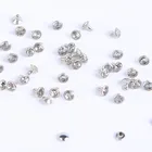 30-100 комплекты 5-11,2 мм с украшениями в виде серебристых кристаллов отделка стразы заклепки для одежды со стразами идеально сочетаются с нарядным серьги-гвоздики поделки своими руками кожа Декор шипы стекла сверло для ногтей