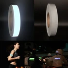 Хорошо видимая светоотражающая лента, ткань, аксессуары для DIY для одежды, самоклеящаяся светоотражающая полоса