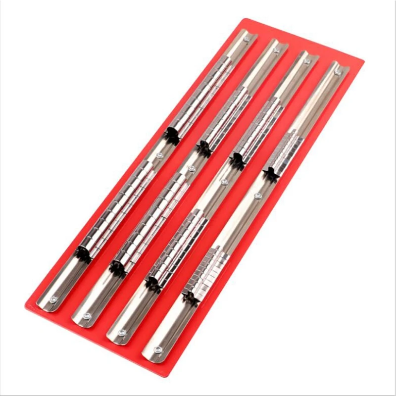 

1/4 Inch 3/8 Inch 1/2 Inch Socket Rack Holder Snap Rail Tool Organizer Storage Tray Set