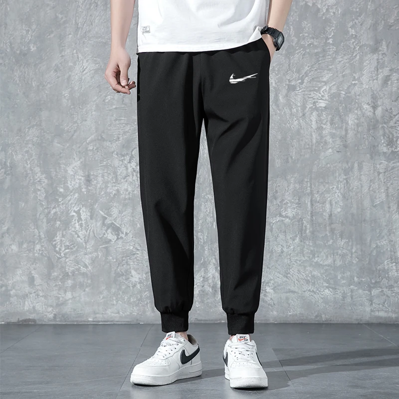 

Men IКNIKEС Pants Joggers Sweatpants Mens 2021 Spring New Streetwear Pants Fitness Clothing Summer Casual ankle banded Pant Men
