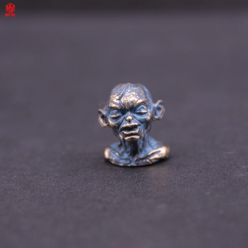 1 шт. Синий Золотой Ретро латунь медь EDC бусы на веревочке шнурок подвески нож