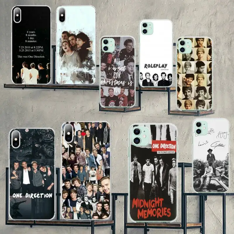 CUTEWANAN One Direction Новое поступление черный чехол для мобильного телефона iPhone 11 pro XS MAX 8