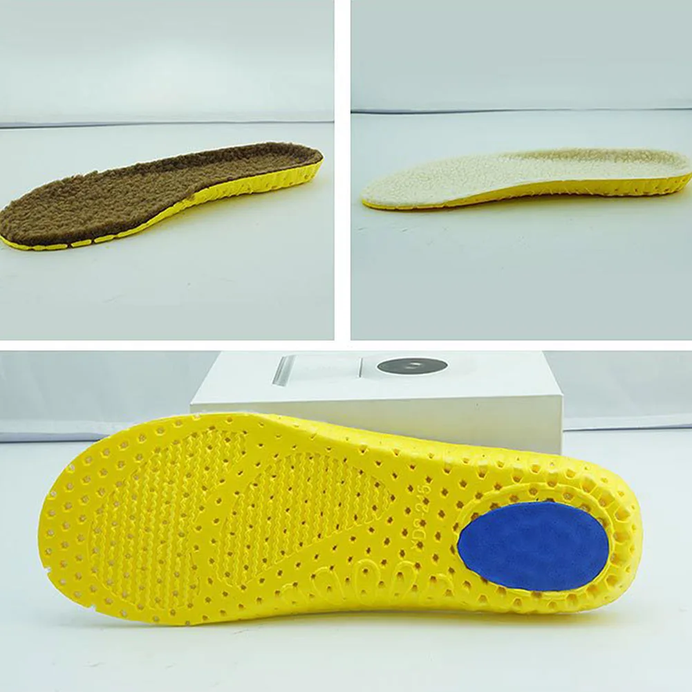 Теплая стелька с подогревом кашемировые теплые стельки толстые мягкие дышащие