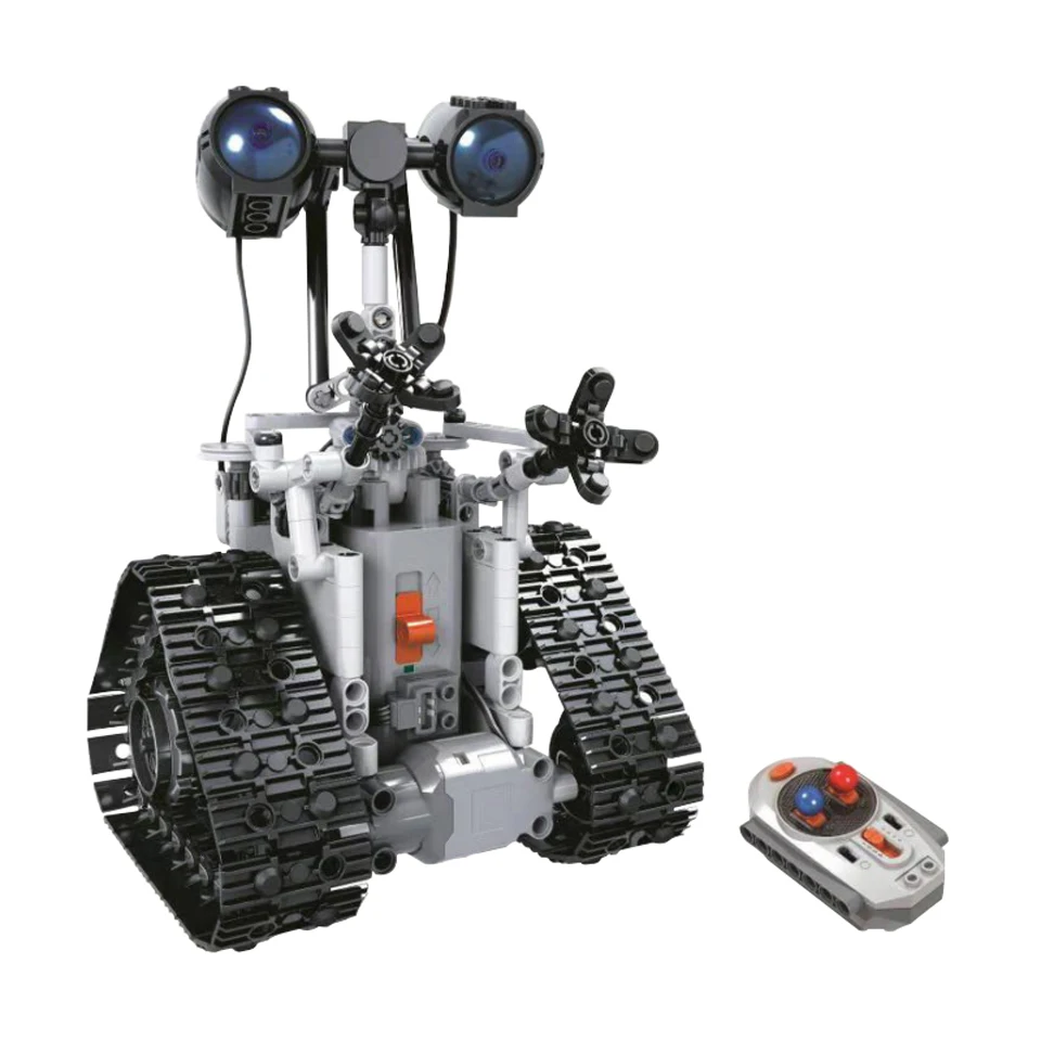 7115 Foam Box RC строительные блоки РОБОТ 7112 408 шт пульт дистанционного управления электрические роботы дизайнер совместим с инженерными игрушки RC автомобиль - Цвет: 7115 Foam Box
