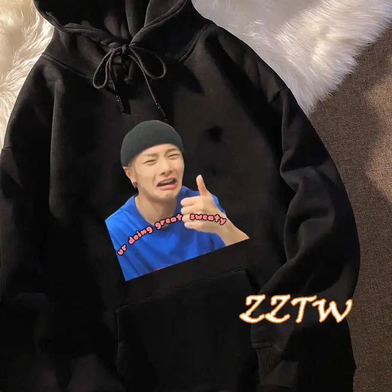 

Новинка, брендовые Детские толстовки с капюшоном в Корейском стиле с надписью KPOP Straykids Stray, детские толстовки с длинным рукавом, высококачественные пуловеры в стиле пэчворк