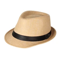 fashion trendy summer casual beach panama jazz cowboy unisex color custom design straw hat for women men