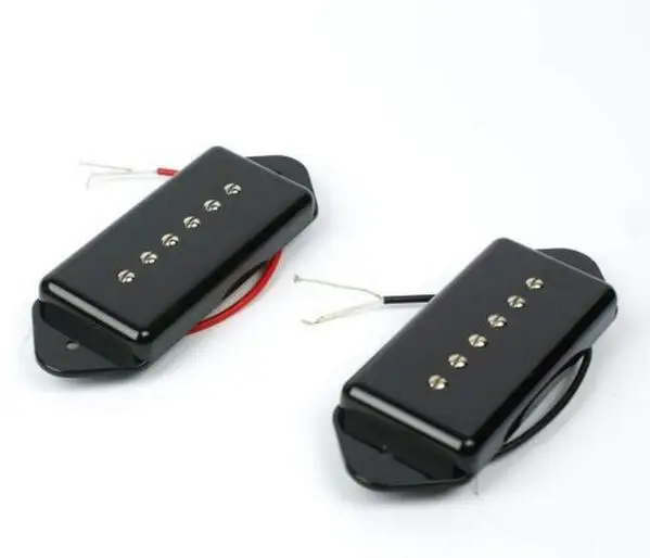 

Set of 2 Pcs P90 Dog Ear Single Coil Pickups, Neck & Bridge,Black