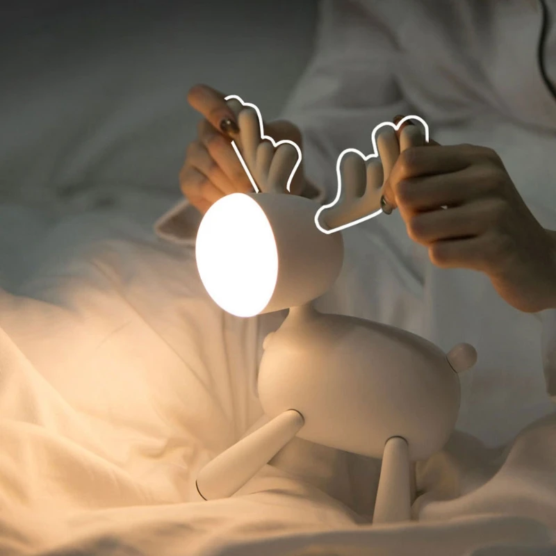 

USB LED Student Study Eye Protection Desk Lamp Children USB Mini Rotatable Bedside Night Light with Stepless Dimming