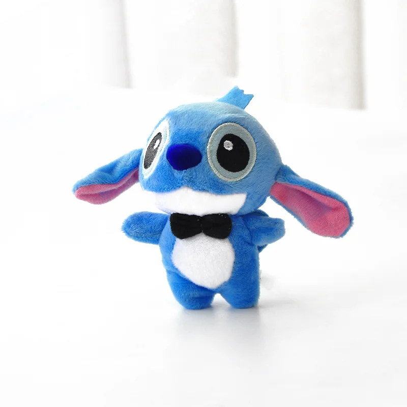 1 шт. Высокое качество Kawaii Ститч плюшевые куклы игрушки аниме 10 см Стич брелок для