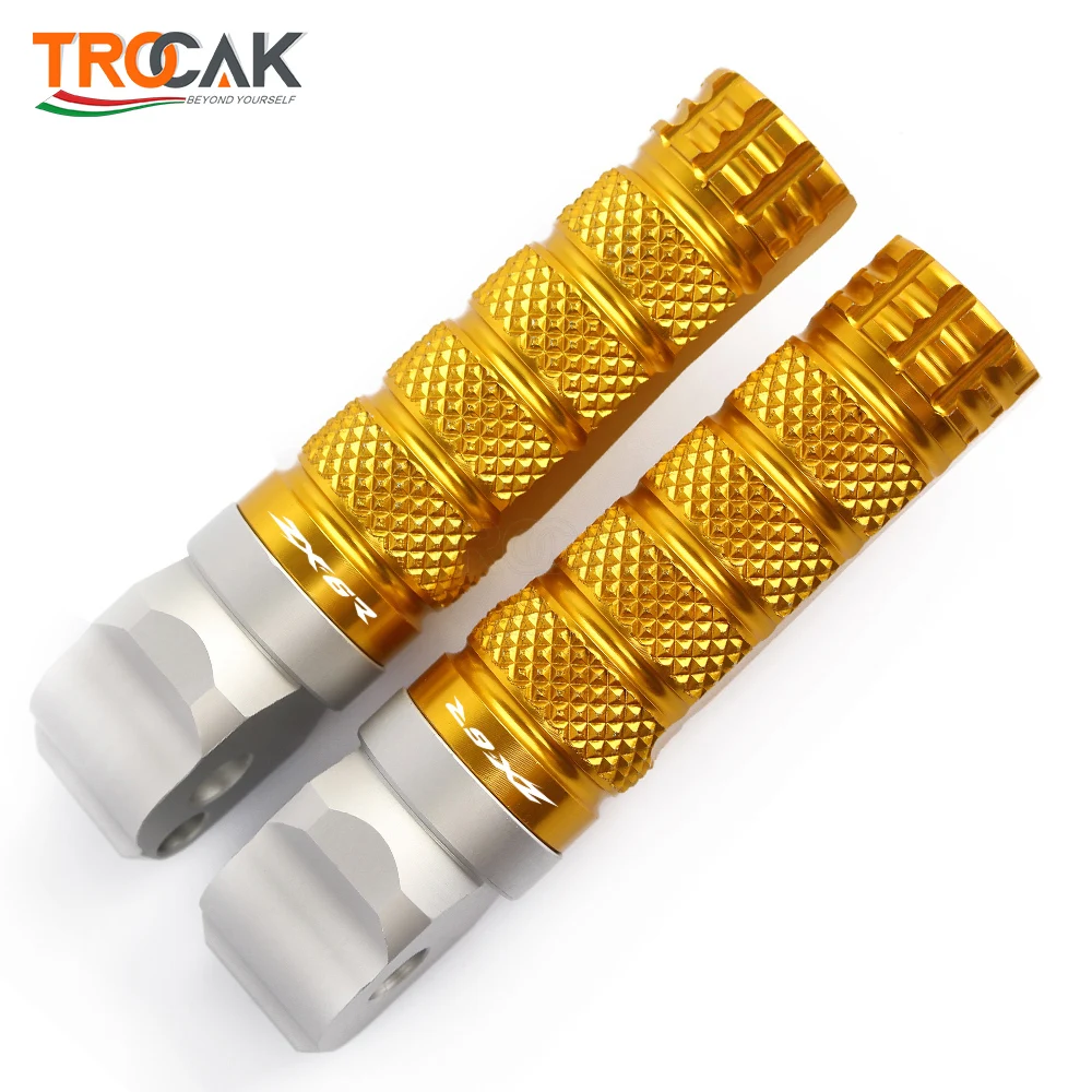 

LOGO ZX-6R Motorcycle Accessories FOR KAWASAKI ZX-6R ZX 636 ZX6R 2013-2020 CNC Aluminum Rear Footpegs Foot pegs Modification