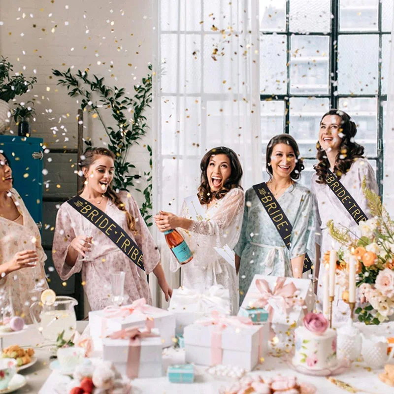 С надписью &quotBride to be&quot пояс вуаль стикер татуировки шар девичник свадебный душ