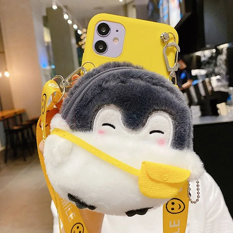 Милый плюшевый меховой кошелек с единорогом сумка для Samsung Galaxy A01 M01 Core A71 A51 M31 A21S