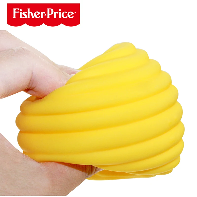Fisher-Price детские игрушечные мячи тренировочный мяч надувной мяч ручной мячик пинч под названием сотовой Массажный мяч детский мяч для обучения детей