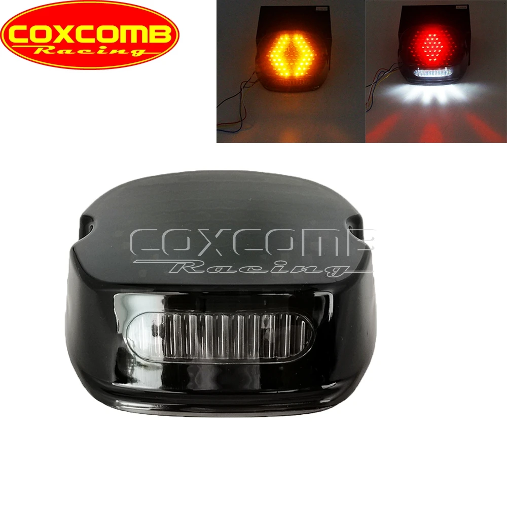 Фото Задний ходовой фонарь для Harley Dyna FXDL FXLR FLHC FLHCS Softail FXST FXSTB FXSTC FXSTS Мотоцикл стоп-мигалка с цифрами №2