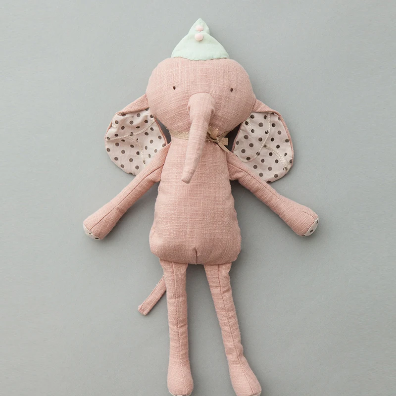 Льняной слон ручной работы игрушка для мальчика в подарочной коробке джунгли