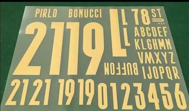 Коллекция 2019 года 3-е позолоченное итальянское наименование белотти надпись