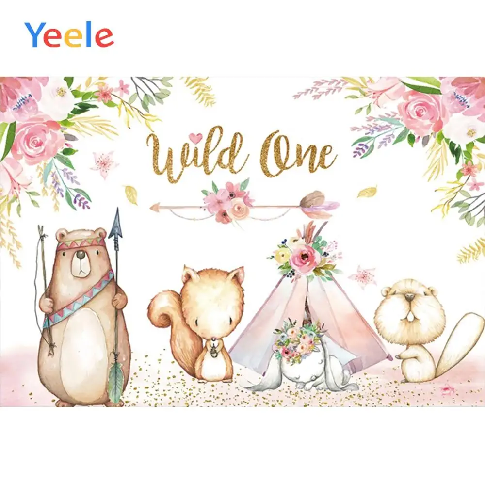 Yeele детский фон для фотосъемки с изображением диких животных на день рождения