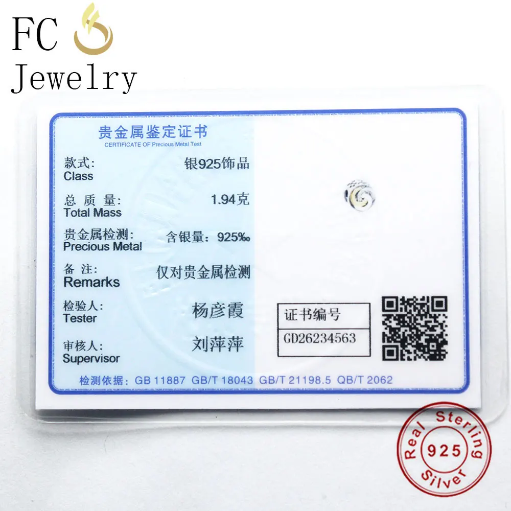 FC ювелирные изделия подходит для оригинального брендового браслета серебро 925
