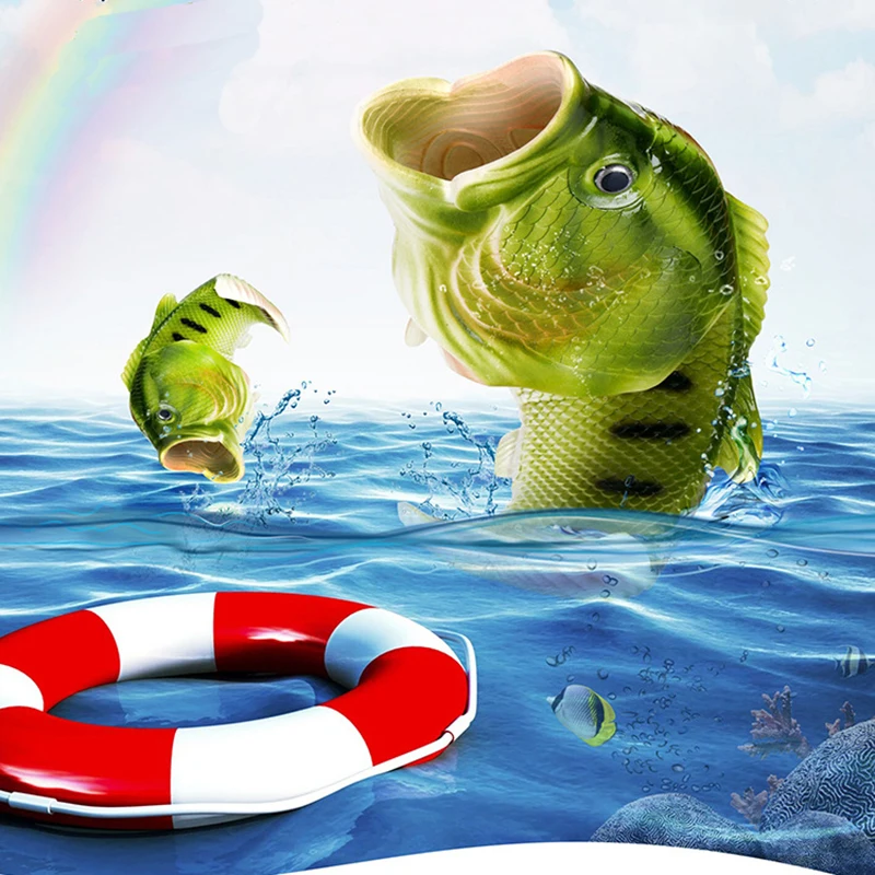 2021 рыбы тапочки летние Тапочки Дети творческие обувь пляжный отдых для маленьких