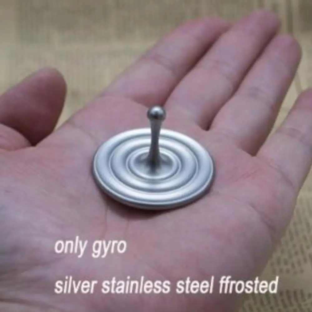 Витой вручную гироскоп из нержавеющей стали в виде капли воды спиннинговый верх