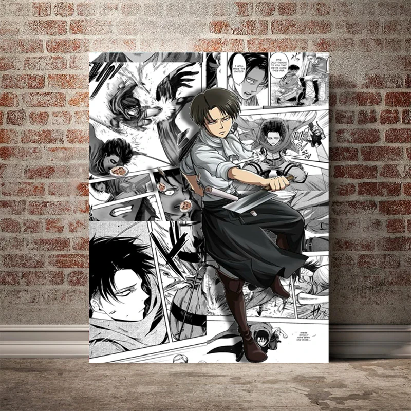 Levi Ackerman украшение из атаки на титанов принты холст настенная живопись постер